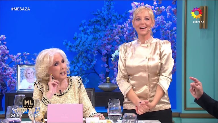 Mirtha Legrand y Jimena Monteverde. Foto: Captura (eltrece)