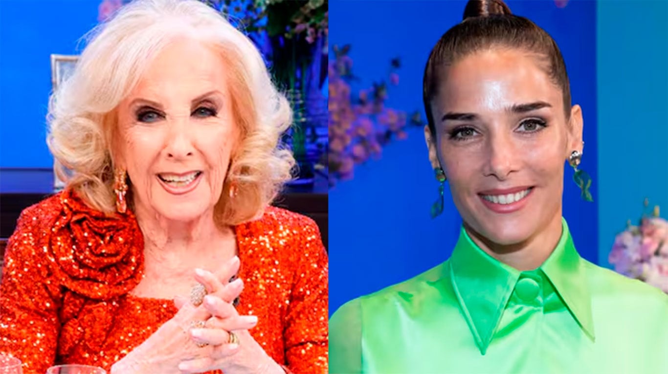 Mirtha Legrand y Juana Viale (Fotos: capturas de eltrece).