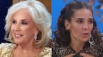 Mirtha Legrand y Juana Viale  (Fotos: capturas eltrece)