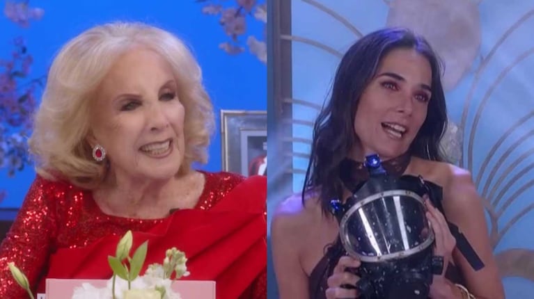 Mirtha Legrand y Juana Viale (Fotos: capturas eltrece)