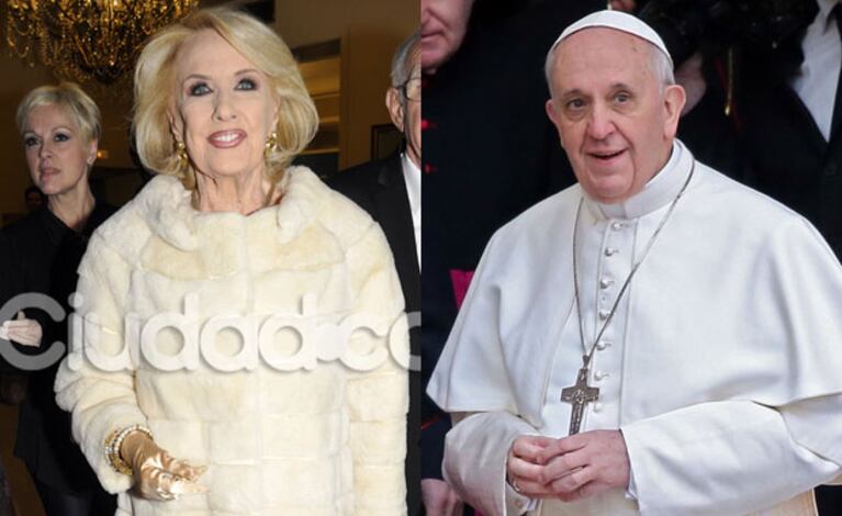 Mirtha quiere sentar al Papa Francisco a su mesa (Foto: Archivo Ciudad.com y Web). 