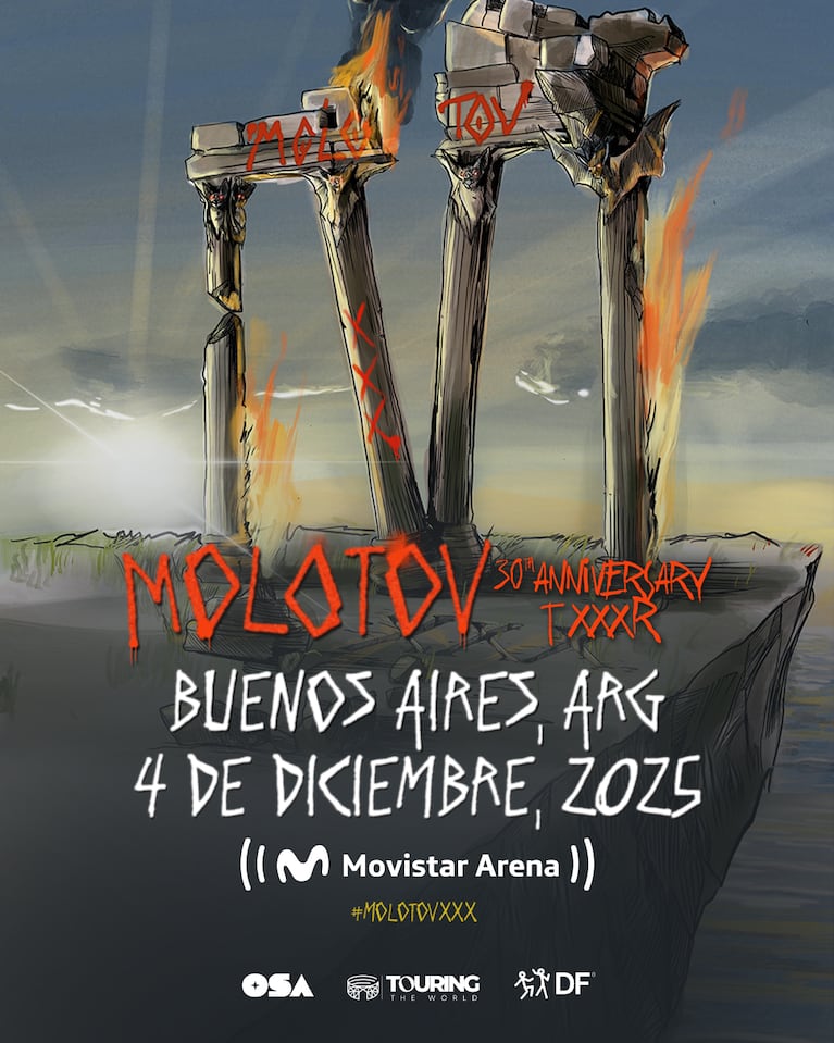 Molotov celebra sus 30 años con un show explosivo en Buenos Aires: fecha, entradas y detalles 