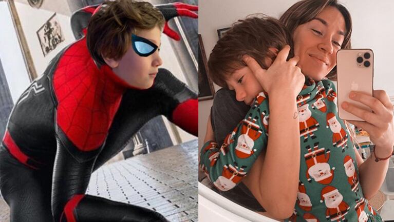 Momo soñaba con ser Spider-Man y le cumplieron el deseo.