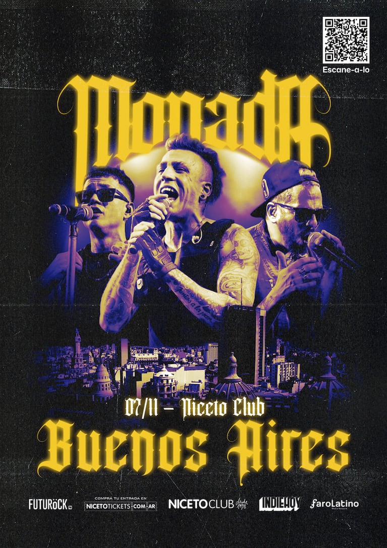 Monada: la banda de cuarteto rockera llega a Buenos Aires