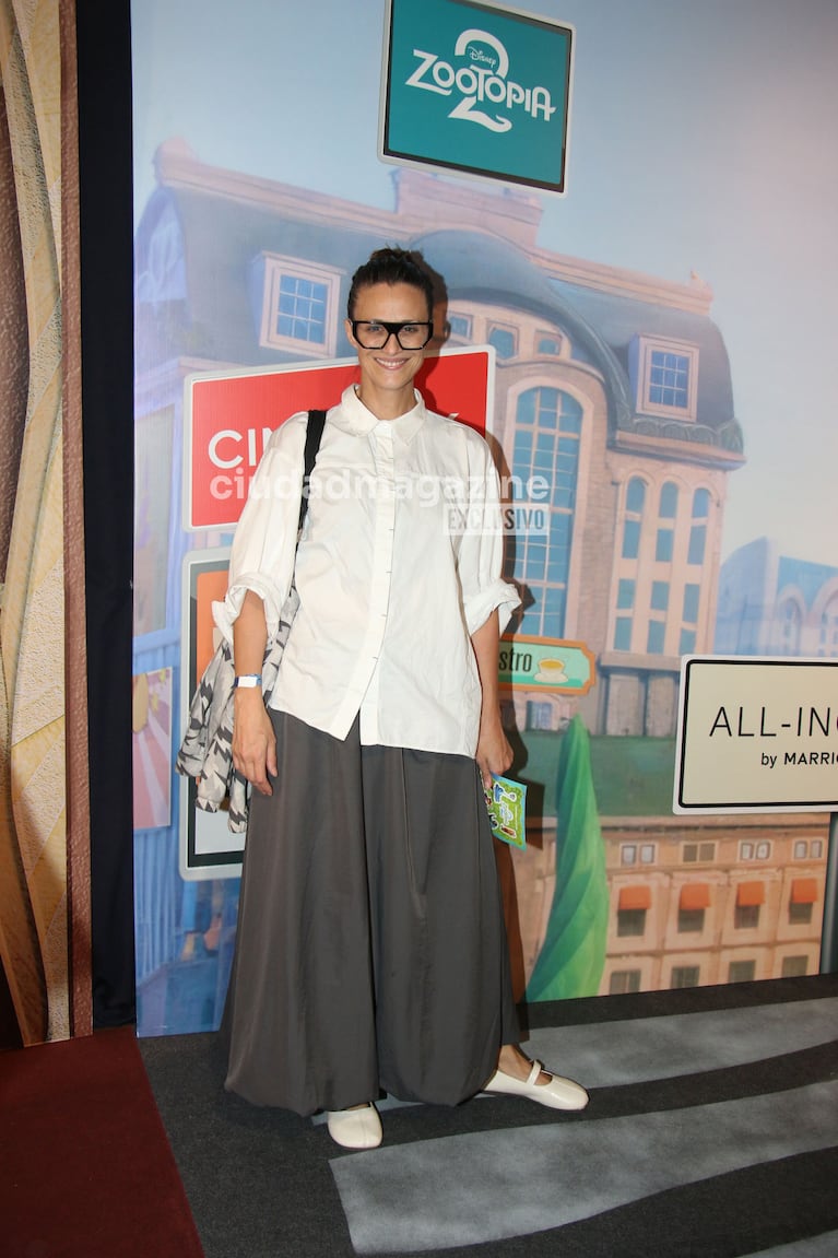 Mónica Antonópulos en el estreno de Zootopia (Foto: Movilpress).