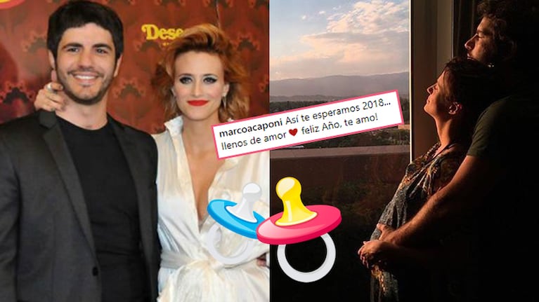 Mónica Antonópulos y Marco Antonio Caponi confirmaron que esperan un hijo con una foto súper dulce: Así te...
