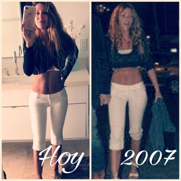 Mónica Ayos y un cuerpo que no conoce del paso del tiempo: "11 años después, mismo pantalón"