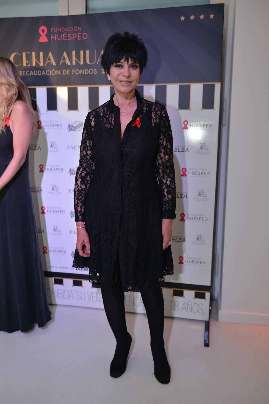 Mónica Gutiérrez en la cena de la Fundación Huésped (Fotos: Gentileza prensa).