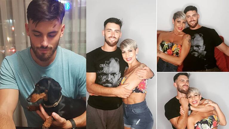 Mónica presentó a su hijo Diego, que vive en Uruguay.