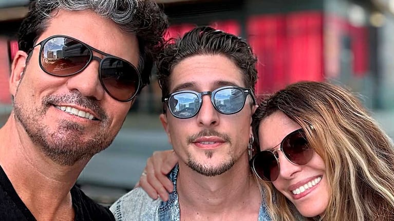 Mónica y Federico Ayos, y Diego Olivera (Foto: Instagram @monicaayos)