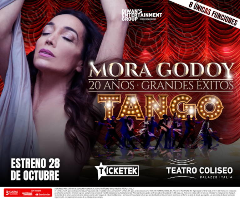 Mora Godoy estrena 20 Años en el Teatro Coliseo: 8 únicas funciones