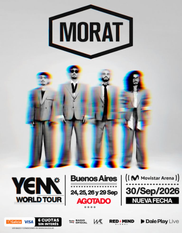 Morat en la Argentina (Foto de prensa)