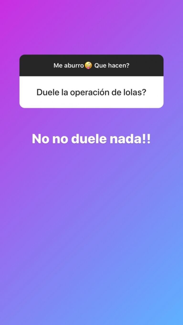 More Rial confesó que se hizo las lolas: "No me dolió y me gustaría operarme un par de cosas más"