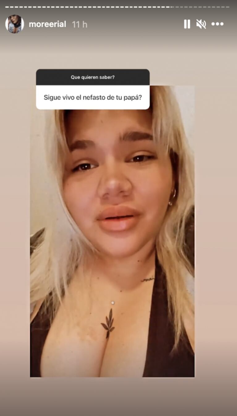 More Rial estalló ante una desubicada pregunta sobre su papá: "Sos un muerto de hambre"