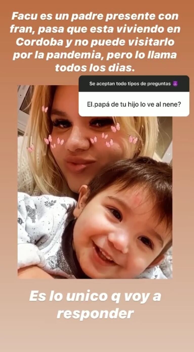 More Rial habló del vínculo que tiene Facundo Ambrosioni con su hijo desde que vive en Córdoba: "Él lo llama todos los días"