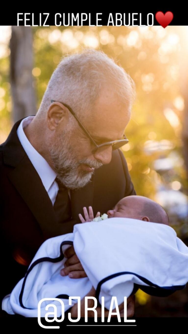 More Rial junto a su bebé le dedicaron emotivas fotos a Jorge Rial en su cumpleaños: "Te amamos"