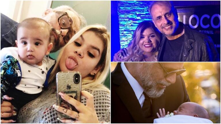 More Rial junto a su bebé le dedicaron emotivas fotos a Jorge Rial en su cumpleaños: Te amamos