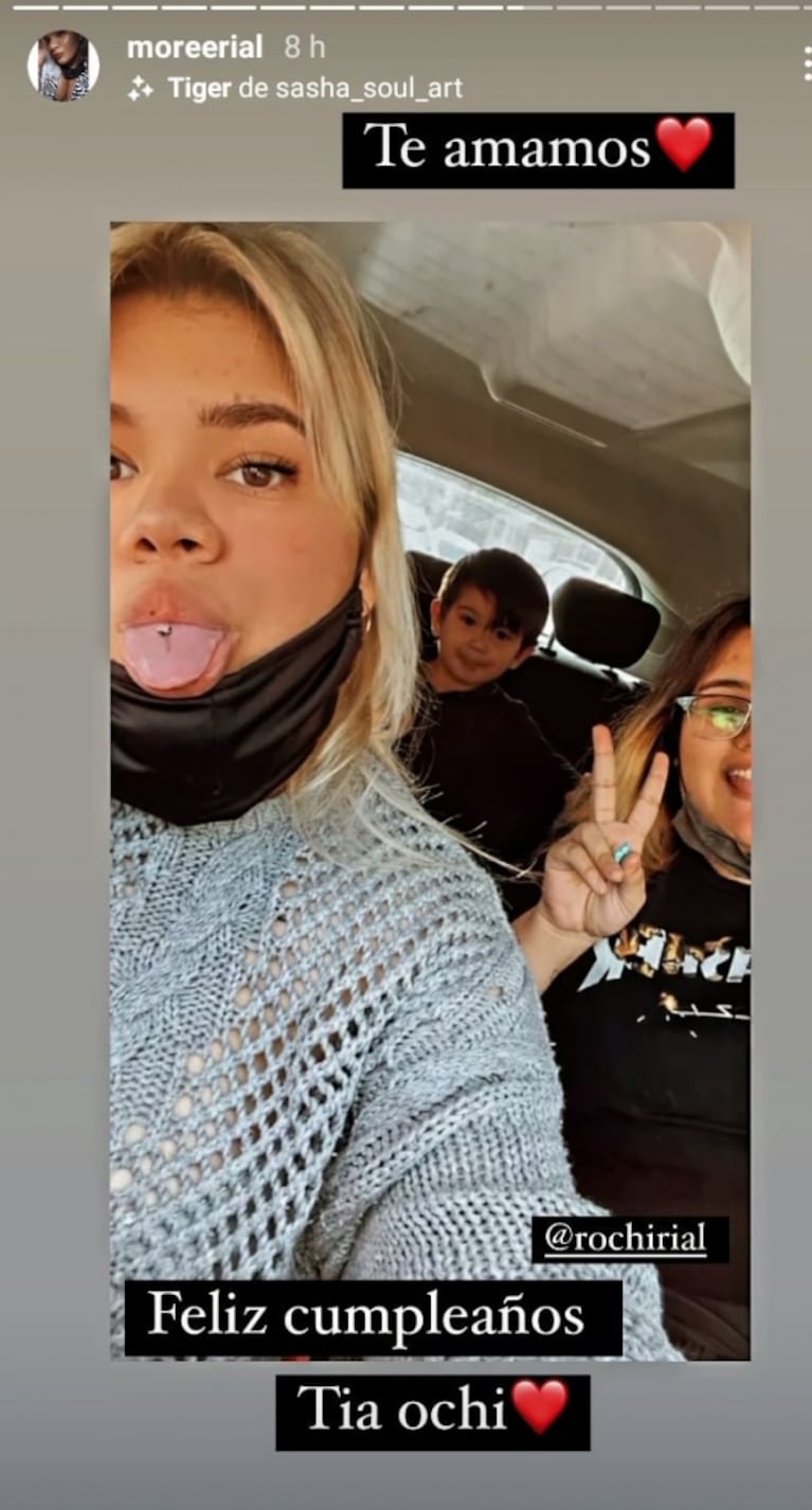 More Rial le dedicó un tierno posteo de cumpleaños a su hermana Rocío: "Tía Ochi, te amamos"