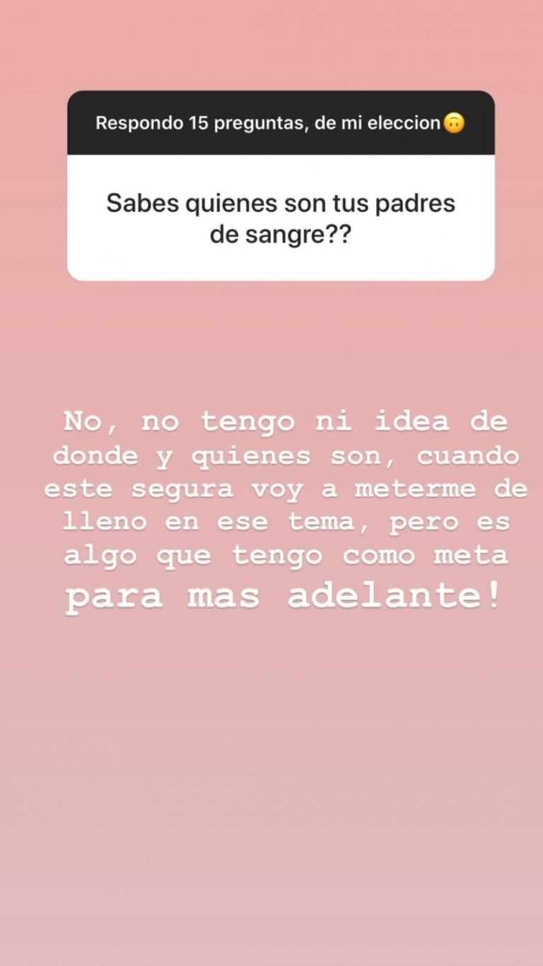 More Rial reveló una íntima decisión sobre sus papás biológicos: "Mi meta es meterme en ese tema más adelante"