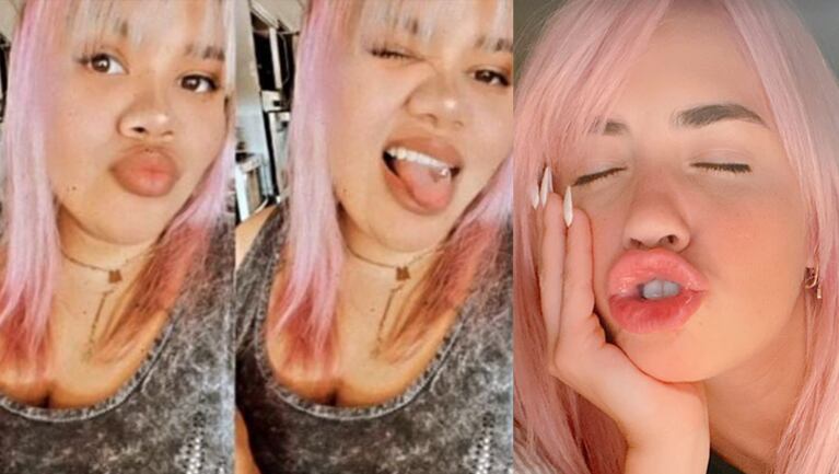 More Rial se sumó a la tendencia de Lali Espósito y se tiñó el cabello de rosa.