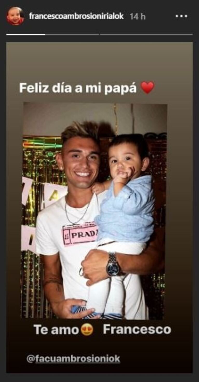 More Rial sorprendió saludando a Facundo Ambrosioni por el Día del padre