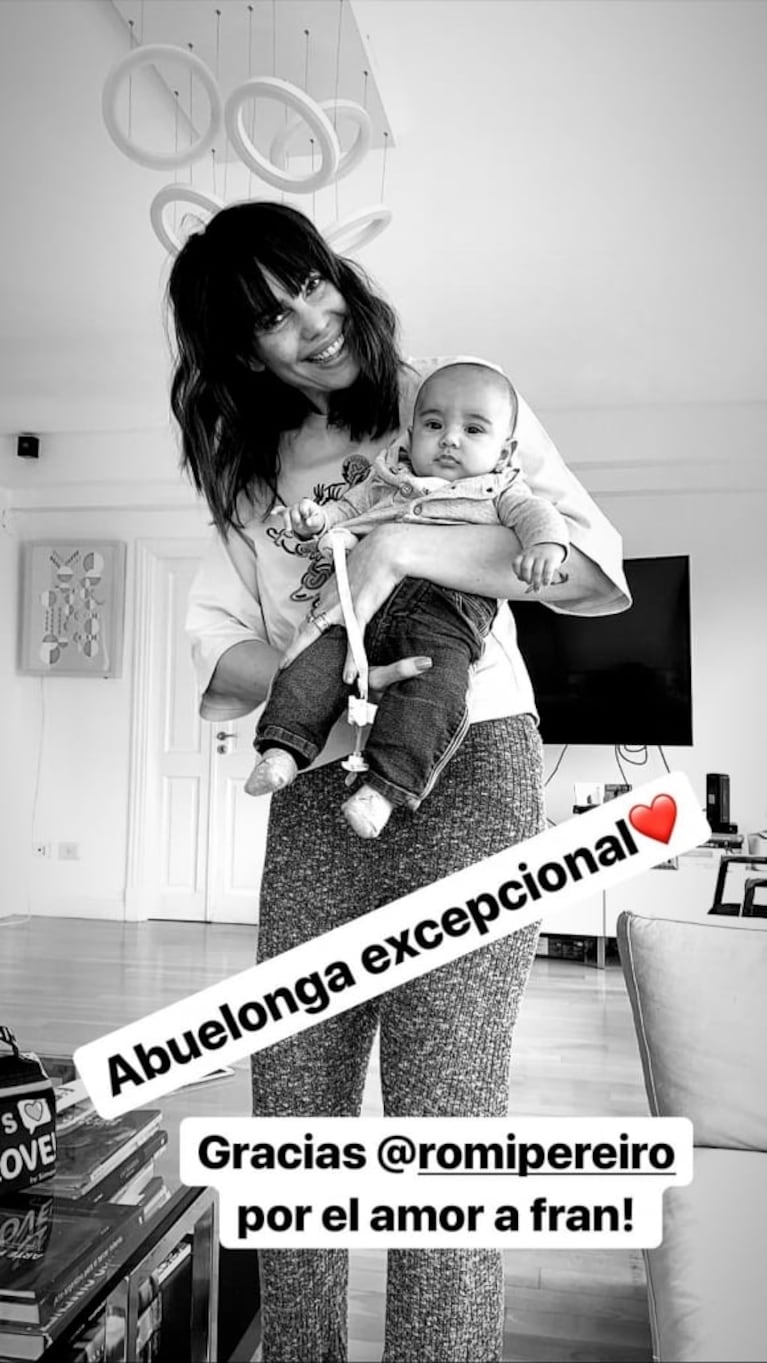 More Rial y su sorpresivo mensaje para Romina Pereiro: "¡Abuelonga excepcional, gracias por el amor a Fran!"