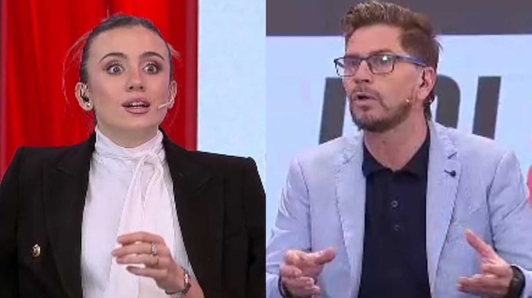 Morena Beltrán y el Pollo Vignolo (Fotos: capturas ESPN)