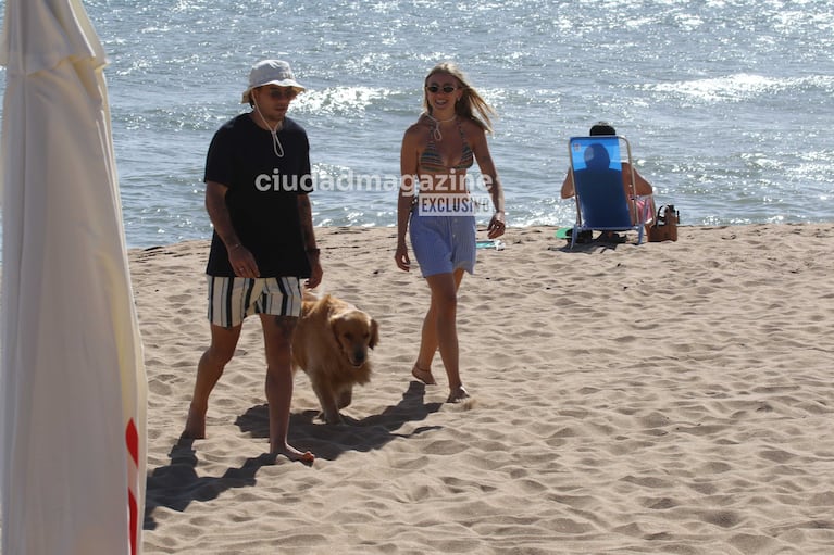 Morena Beltrán y Lucas Blondel en Punta del Este (Foto: RS Fotos)