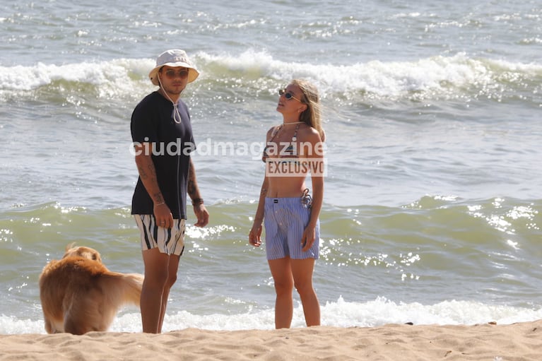 Morena Beltrán y Lucas Blondel en Punta del Este (Foto: RS Fotos)