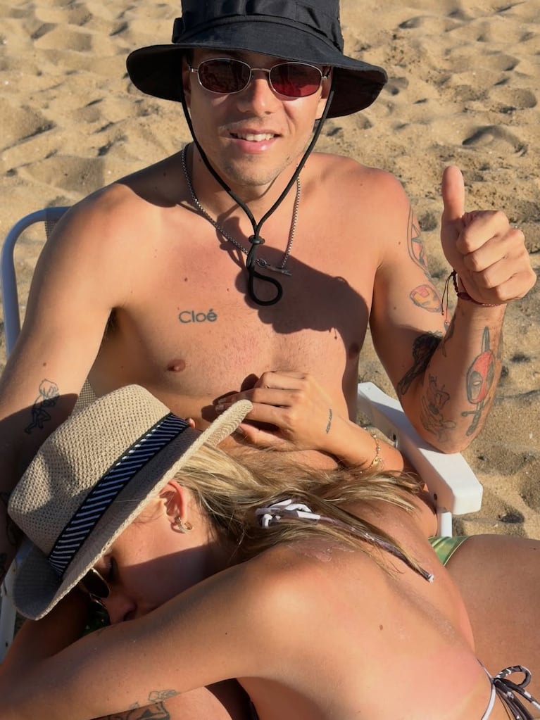 Morena Beltrán y Lucas Blondel, muy enamorados (Foto: Instagram @morenabeltran10)