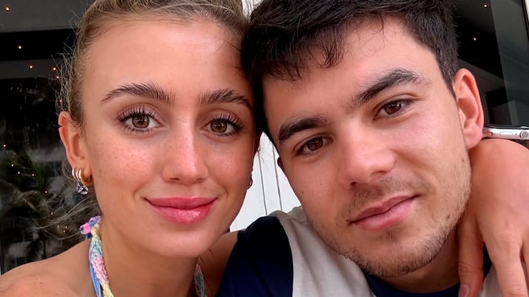 Morena Beltrán y Lucas Blondel, muy enamorados (Foto: Instagram @morenabeltran10)