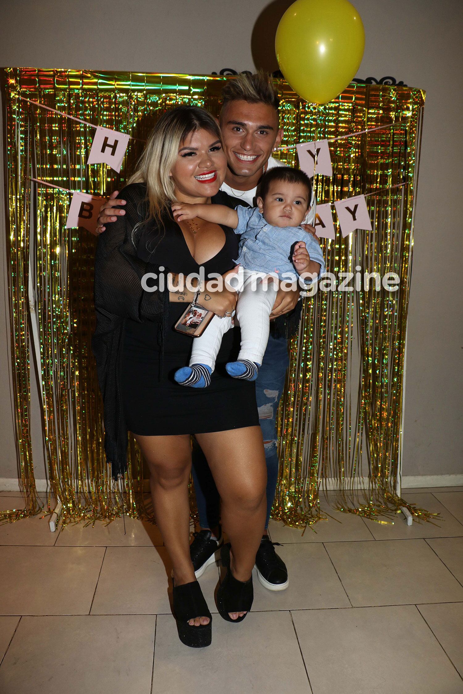 Morena, Facundo y Francesco, felices en el cumpleaños (Fotos: M. Souto-rsfotos-Grosby).