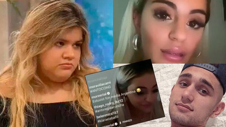 Morena Real irrumpió en un live de la amante de Ambrosioni con insultos y reclamos: Sabías que tenía un hijo
