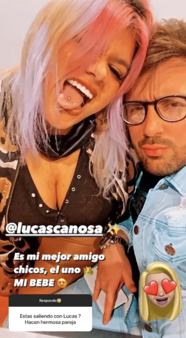 Morena Rial compartió una pícara foto con Lucas Canosa y aclaró si son pareja: "El uno; mi bebé"