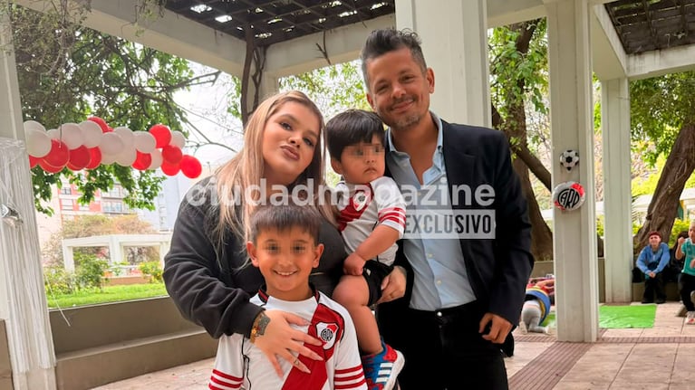 Morena Rial con Francesco, Amadeo y Alejandro Cipolla. (Foto: Ciudad)