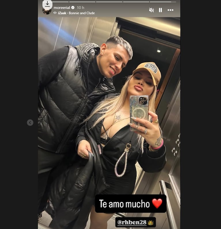 Morena Rial con su nuevo novio de la religión umbanda. Crédito: Instagram