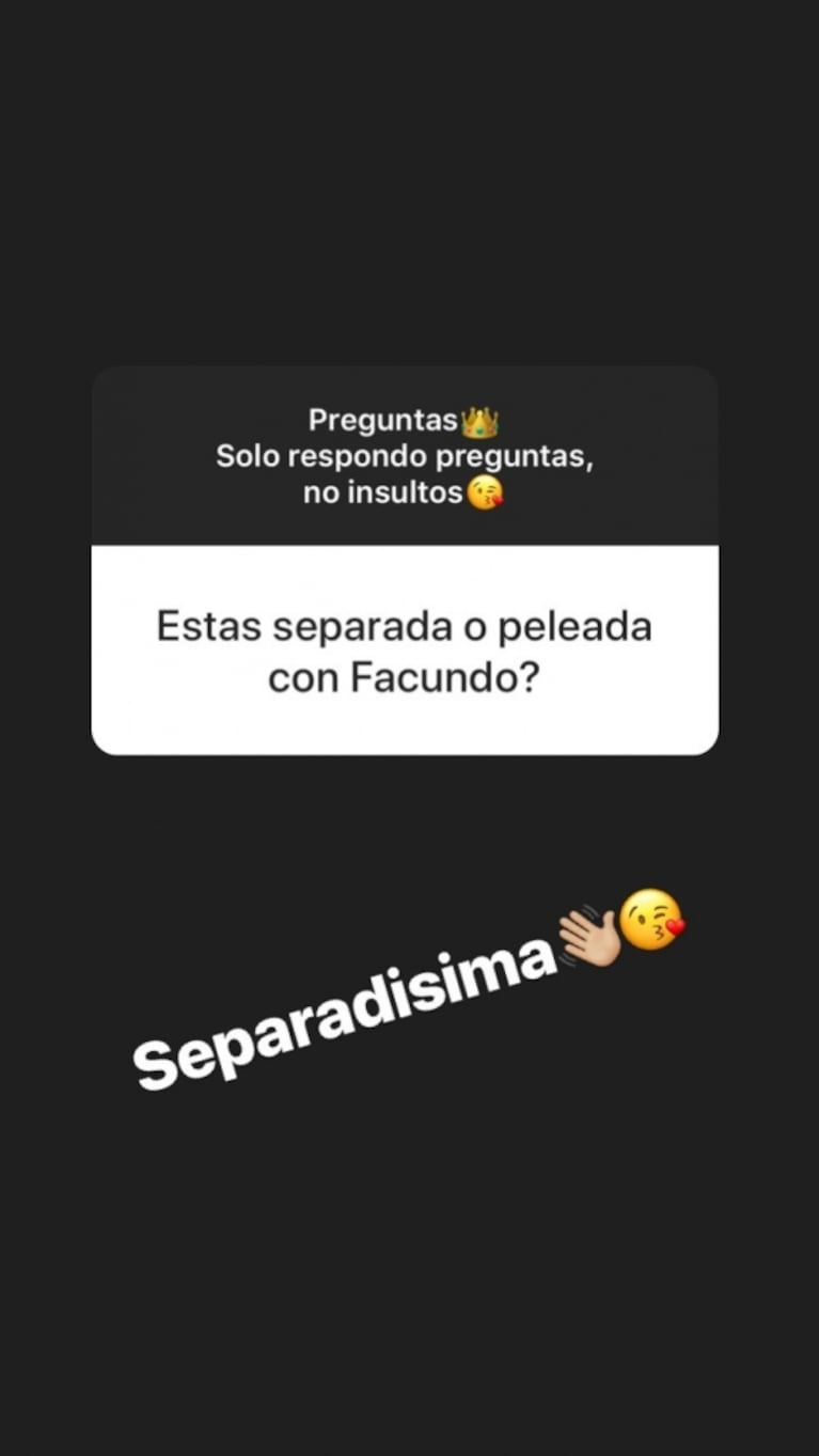 Morena Rial confirmó su separación de Facundo Ambrosioni, a tres meses del nacimiento de Francesco: "Nadie muere por amor"