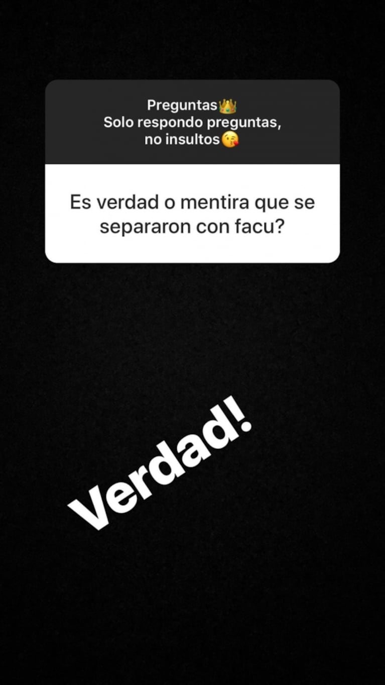 Morena Rial confirmó su separación de Facundo Ambrosioni, a tres meses del nacimiento de Francesco: "Nadie muere por amor"