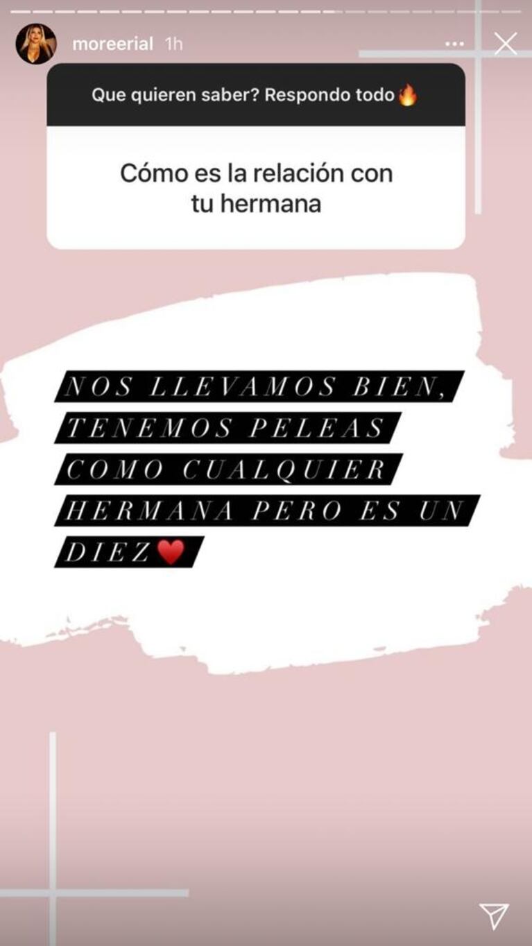 Morena Rial contó cómo está su relación actual con Rocío: "Tenemos peleas como cualquier hermanas"