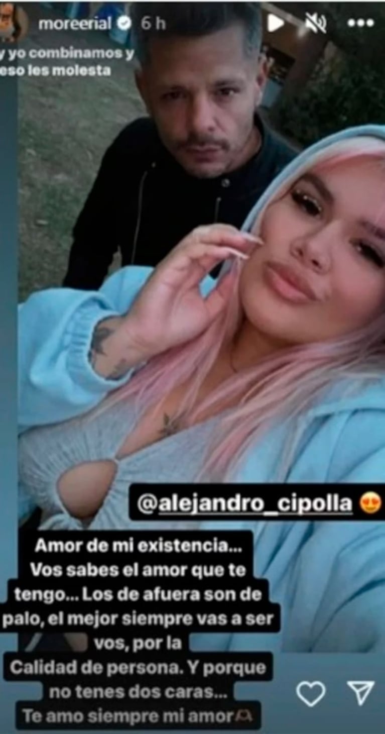Morena Rial defendió a Alejandro Cipolla y cruzó con todo a su padre 