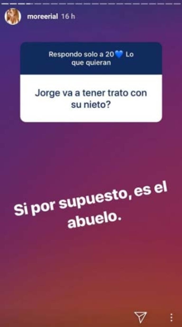 Morena Rial dio detalles de su baby shower y reveló cómo será el trato de Jorge con su nieto