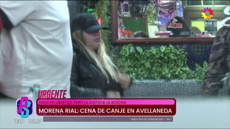 Morena Rial en una parrilla (Foto: captura de eltrece).