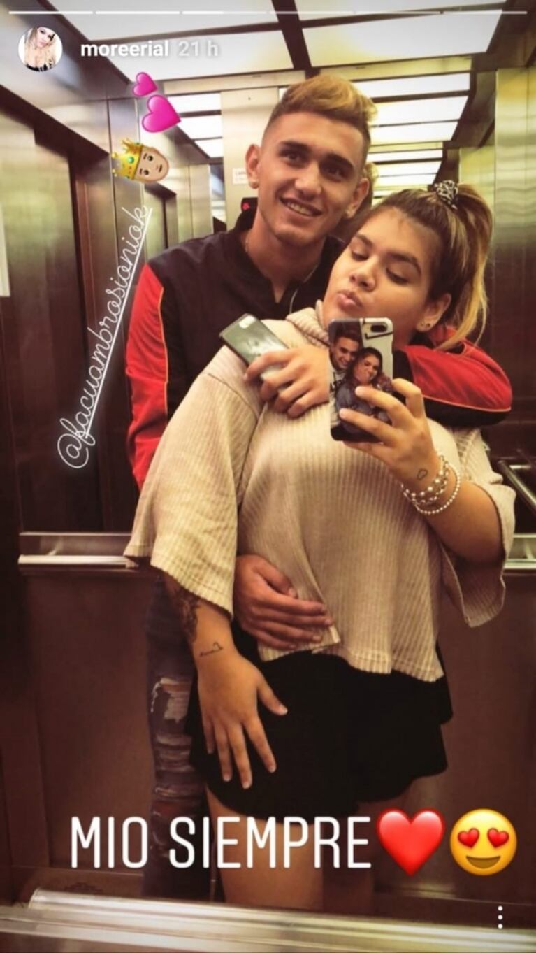 Morena Rial, enamorada de Facundo Ambrosioni: "Mío siempre, ¡te amo!"