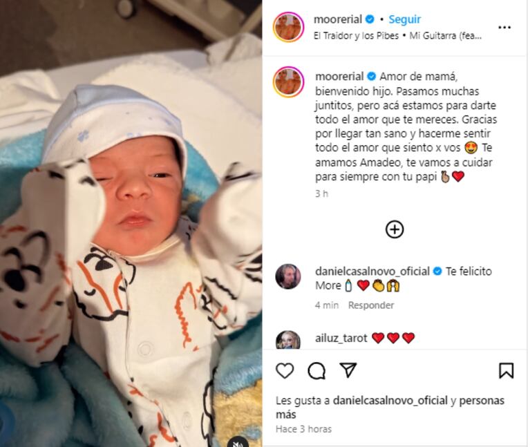 Morena Rial escribió un mensaje desde la clínica a horas del nacimiento de su bebé. (Foto: Instagram/moorerial)