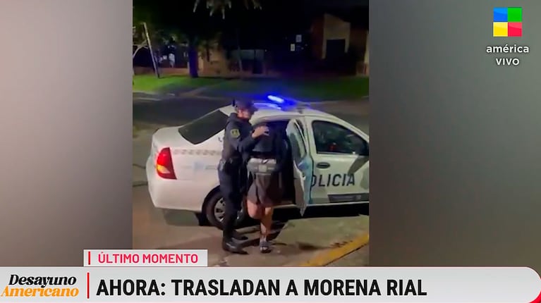 Morena Rial fue trasladada al penal Melchor Romero (Foto: captura de América TV)