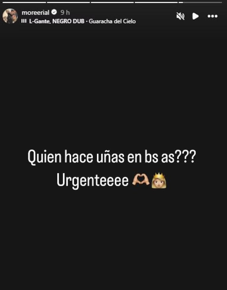 Morena Rial hizo un desesperado pedido en Instagram. Foto: IG | moreerial