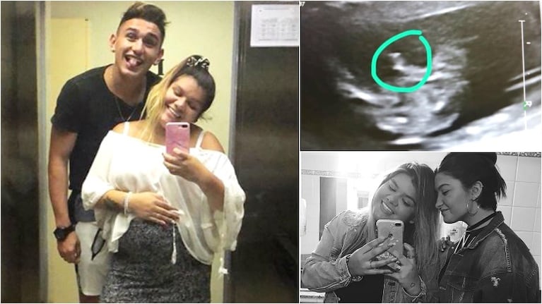 Morena Rial mostró una nueva ecografía de Francesco, su hijo en camino (Fotos: Instagram y Captura de Instagram Stories)