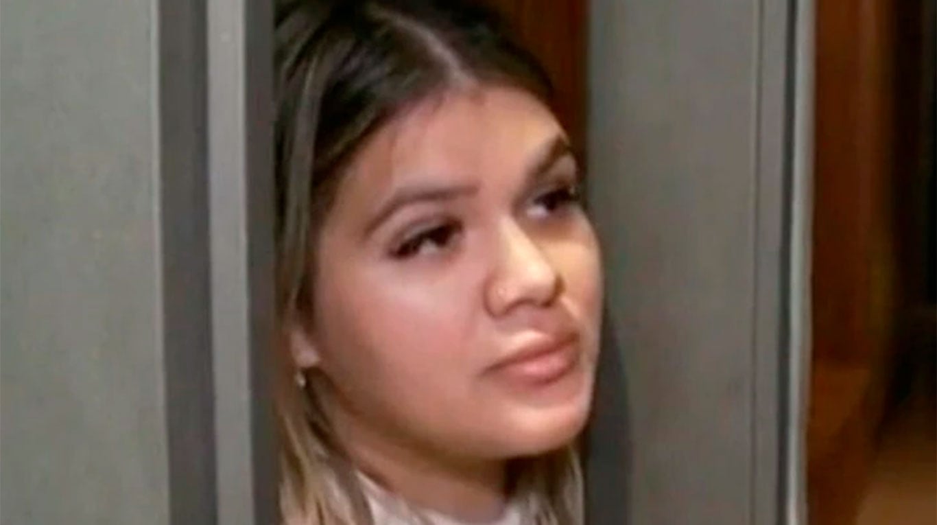Morena Rial, presa en el penal de Magdalena (Foto: América TV)