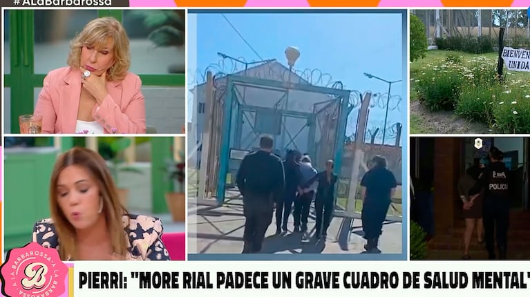 Morena Rial, presa en el penal de Magdalena (Foto: captura de pantalla de Telefe, A la Barbarossa)