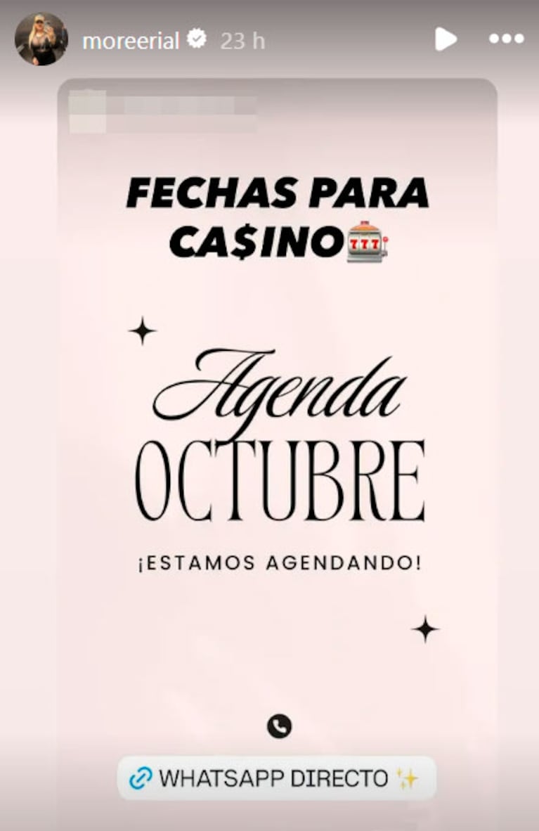 Morena Rial, presa en Magdalena: los posteos en su red social (Foto: Instagram)